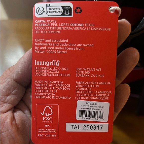 Loungefly Uno Reverse Backpack - Picture 8 of 8